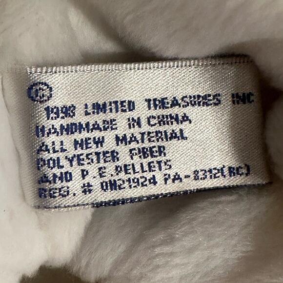 Limited Treasures Heavenly Holly White Plush Bear with Santa Hat. Retired - Picture 4 of 8